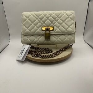 Kurt Geiger Bone Quilted Crossbody Bag with Gold Chain